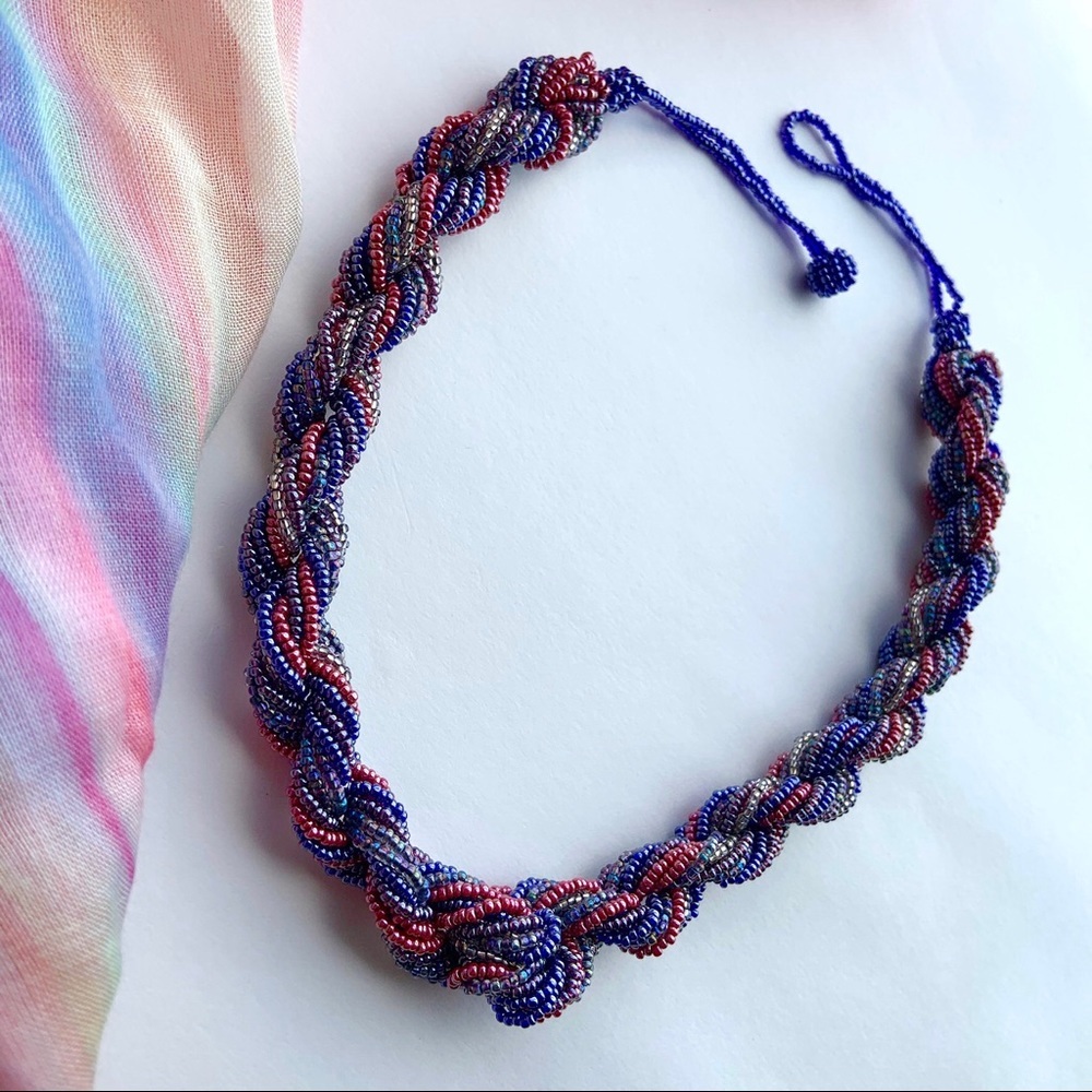 🛍️ Bundle sale! Braided seed bead necklace
